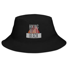 Load image into Gallery viewer, Hiking While Black Bucket Hat
