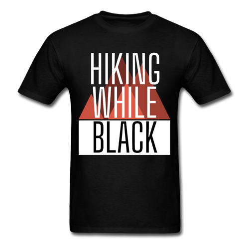 Hiking While Black Unisex T-Shirt, Classic - black