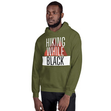 Load image into Gallery viewer, Hiking While Black Unisex Hoodie
